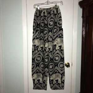 The Elephant Pants - Black diamond unisex loungers - size small - brand new! 🐘